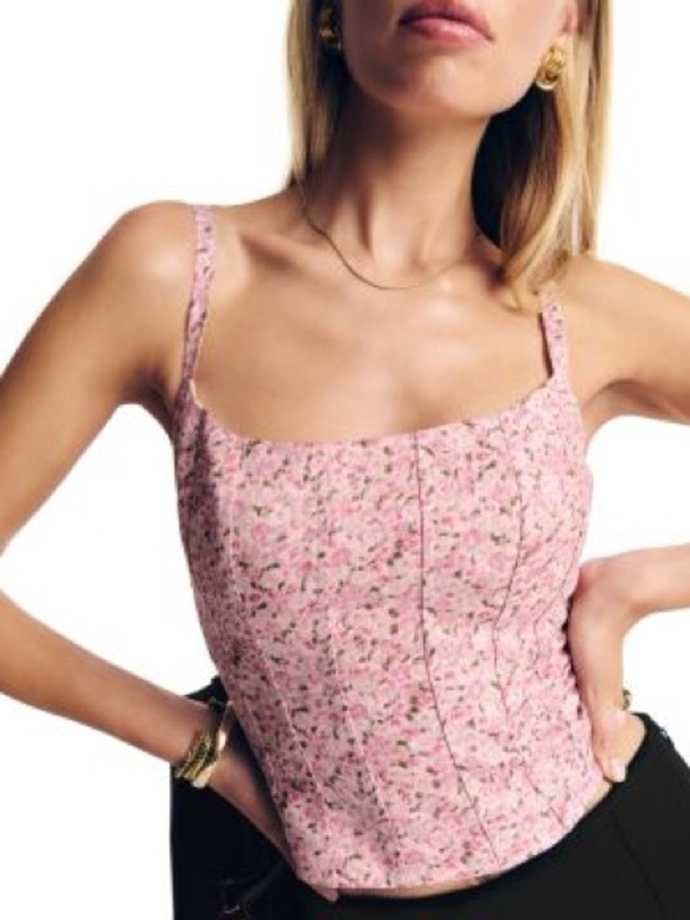 Reformation Hattie Linen Top